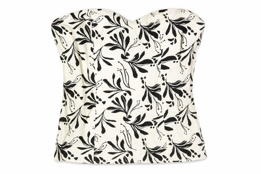 Marks and Spencer Womens Black White Floral Sleeveless Blouse Size 18