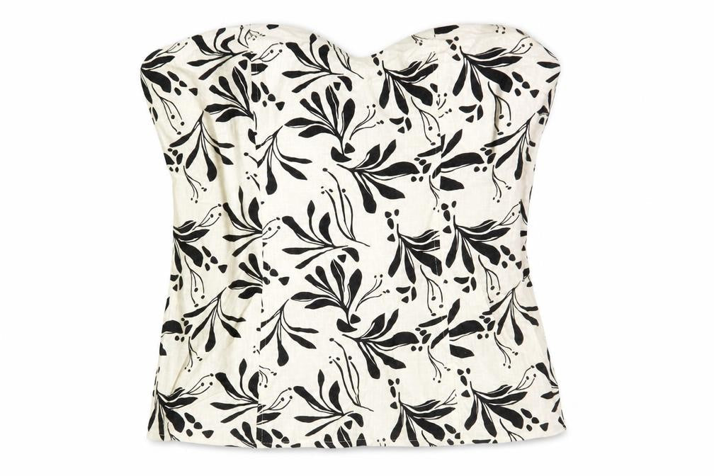 Marks & Spencer Womens Black White Floral Sleeveless Blouse Size 18