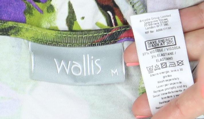 Wallis Women’s Multicoloured Floral Asymmetric Knee Dress M