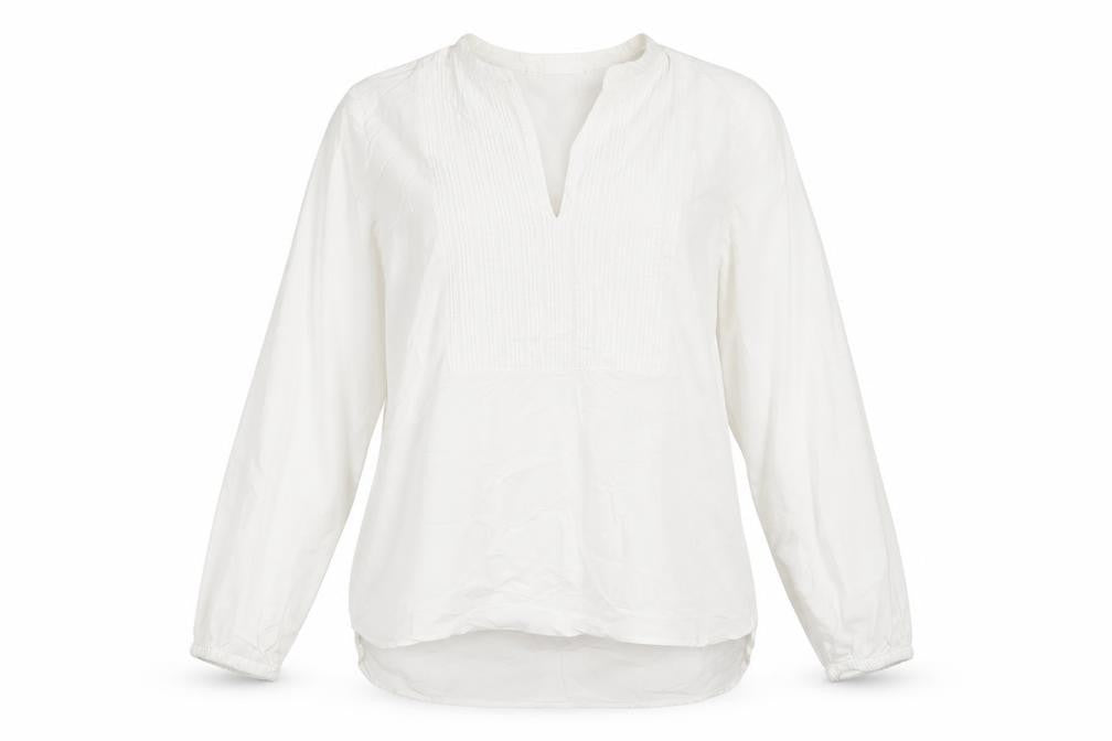 Trenery Women’s White Linen Cotton Long Sleeve Tunic Blouse S