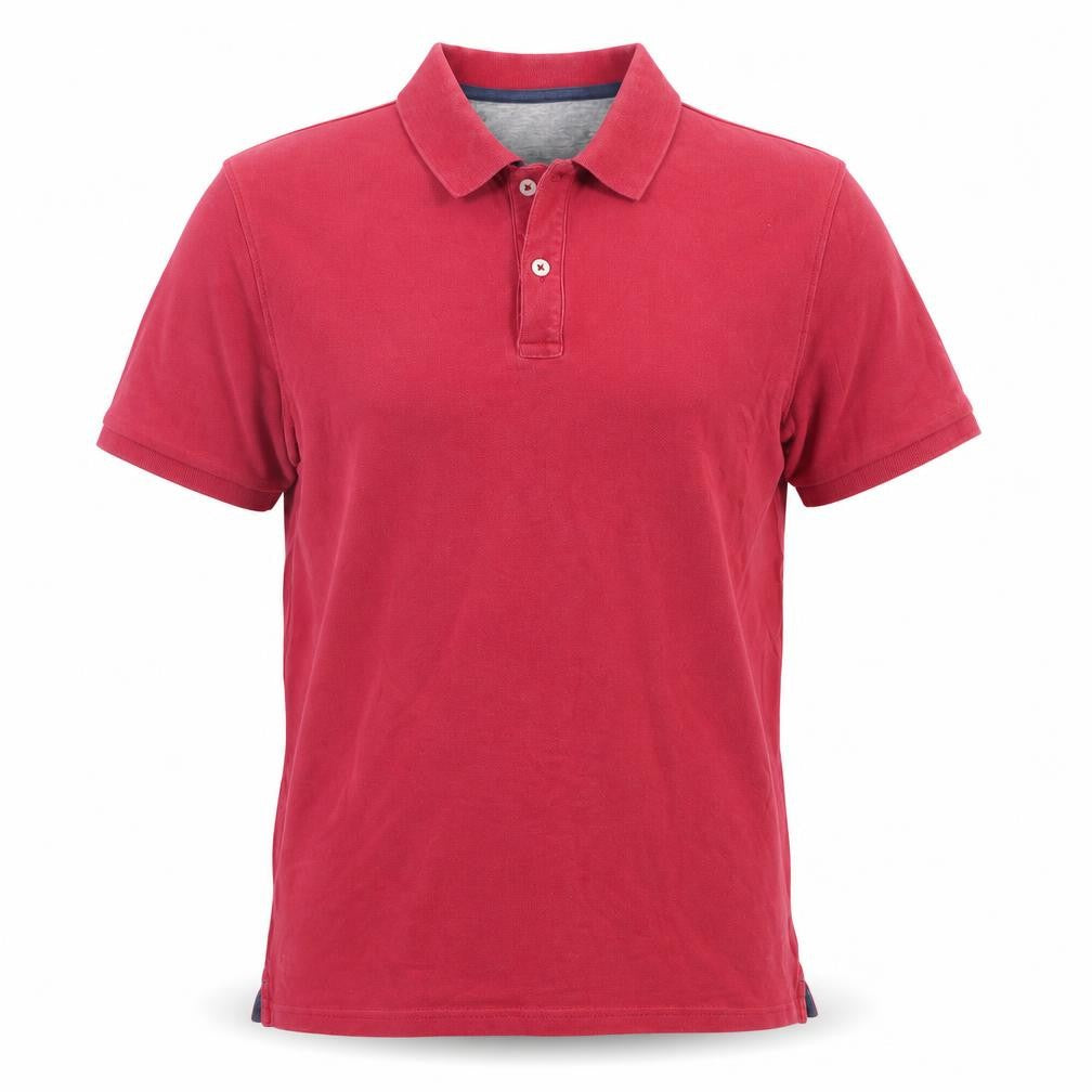Marks & Spencer Men’s Red Cotton Polo Shirt Size M Regular Fit