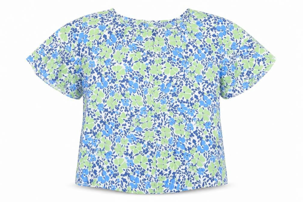 Peacocks Women’s Multicoloured Floral Blouse Size 10 Viscose Top