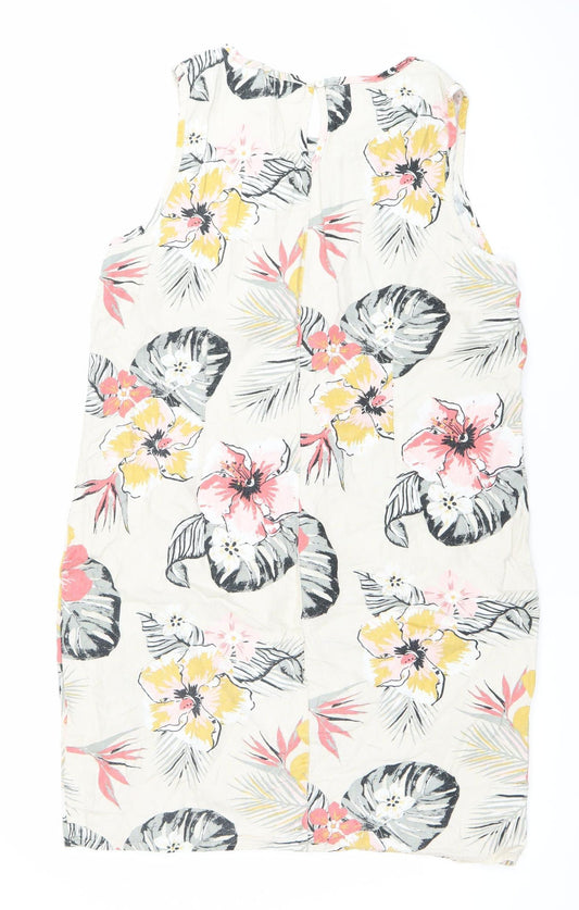 M&Co Women’s Multicoloured Floral Shift Dress Size 14