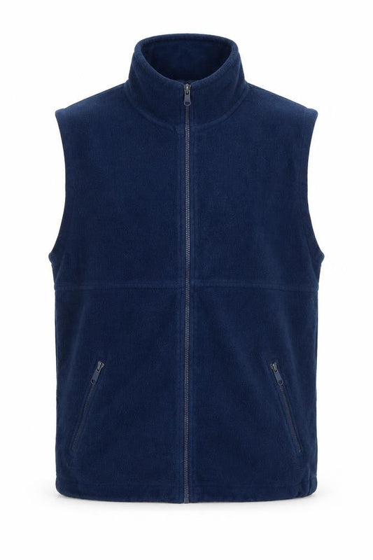 Fruit of the Loom Men's Blue Fleece Waistcoat Bodywarmer S
