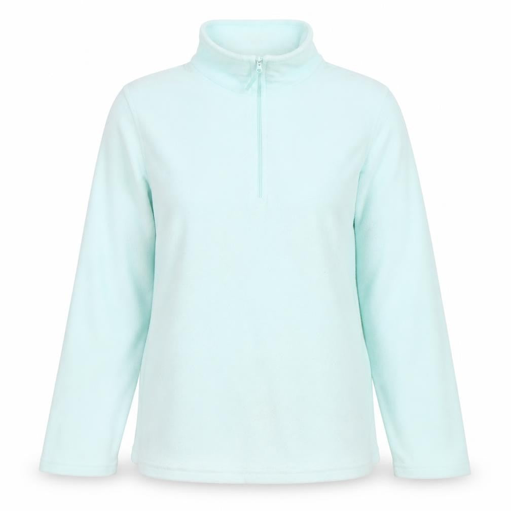Mountain Warehouse Womens Blue Fleece Sweatshirt M Half Zip Long Sleeve