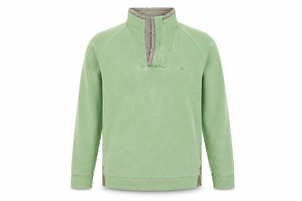 Fly Fishing Originals Men’s Green XL Henley Sweatshirt Cotton