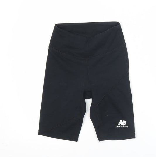 New Balance Womens Black XS Biker Shorts Slim Fit Activewear