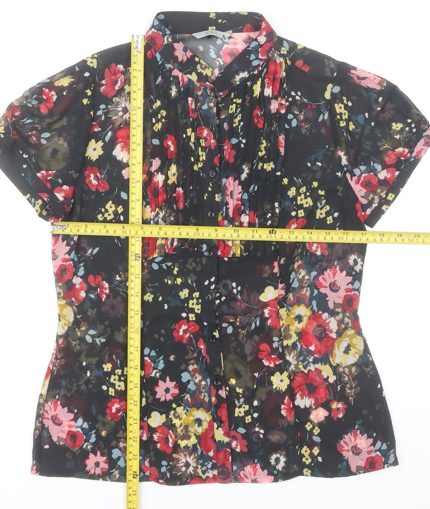 Marks and Spencer Womens Multicoloured Floral Blouse UK 12