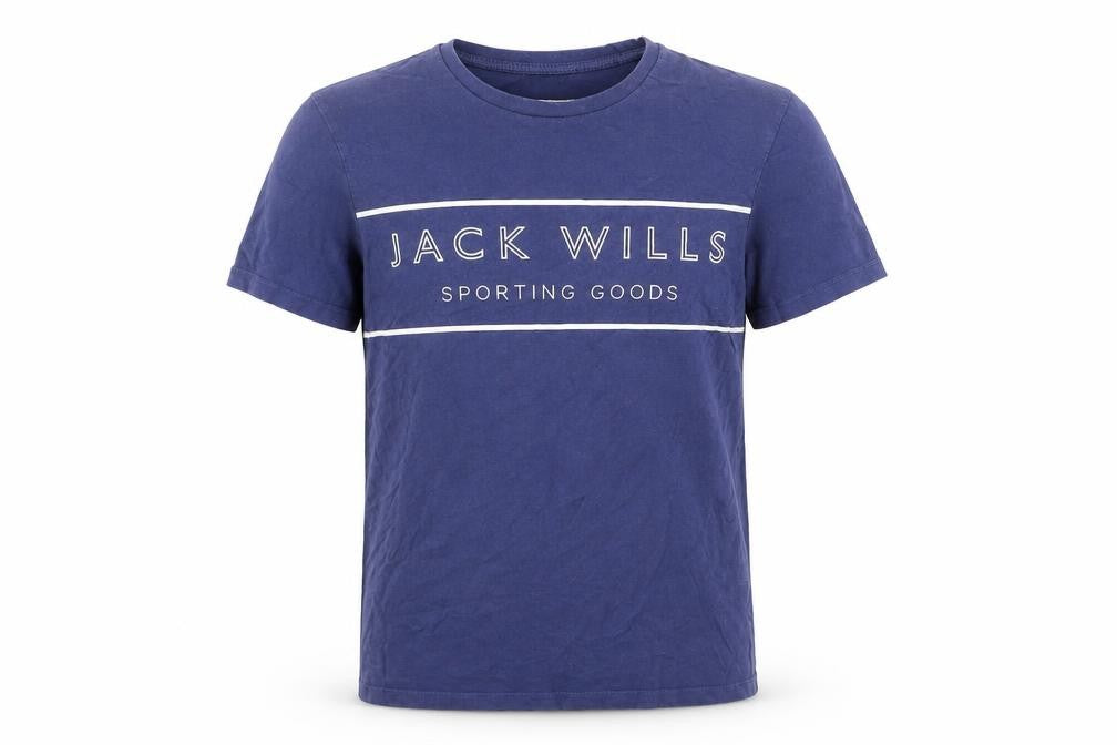 Jack Wills Men’s Blue Small Graphic Logo T-Shirt Cotton