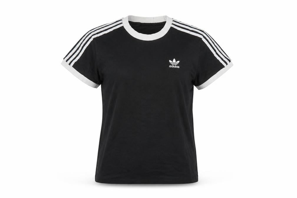 Adidas Womens Black Size 12 Cotton Crew Neck Short Sleeve T-Shirt