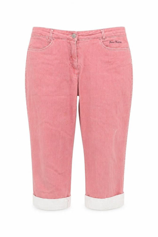 Dixie Womens Pink Cropped Stretch Denim Jeans Size 12 Regular
