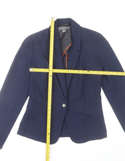 Back view of Atmosphere Women's Blue, size 10, Tailored Blazer Jacket