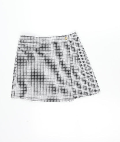 Abercrombie & Fitch Kids Teens Grey Check Pleated Skort Size 14