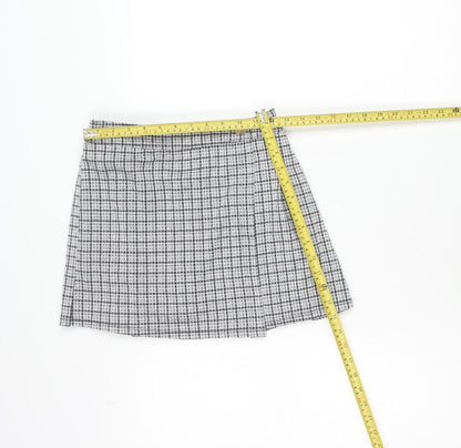 Abercrombie & Fitch Kids Teens Grey Check Pleated Skort Size 14