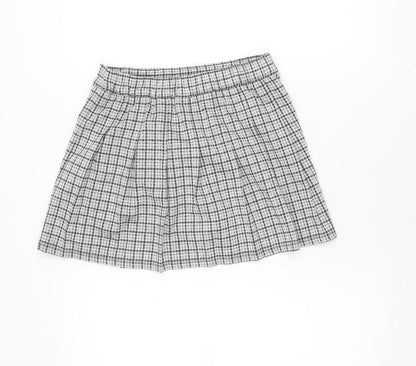 Abercrombie & Fitch Kids Teens Grey Check Pleated Skort Size 14