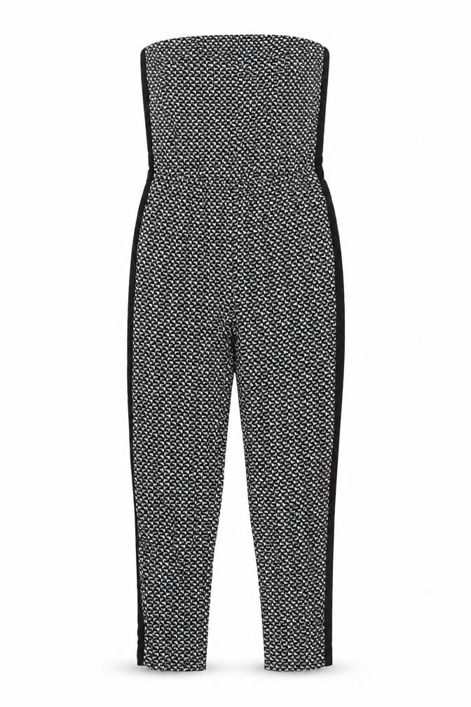 Forever 21 Women’s Black Geometric Strapless Jumpsuit Size 14