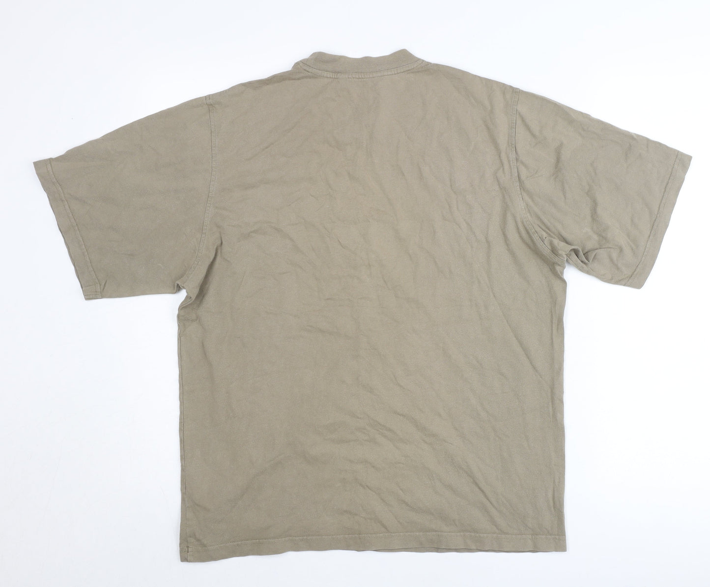Henri Lloyd Men’s Beige L T-Shirt Short Sleeve Cotton Crew Neck