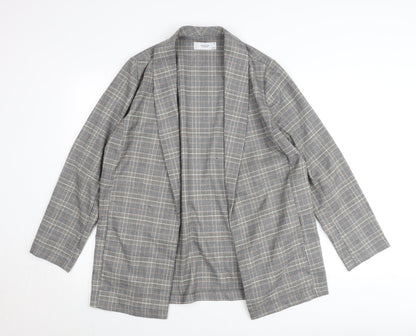 RESERVED Women’s Grey Check Blazer Size 12 Regular Fit