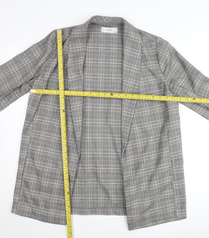RESERVED Women’s Grey Check Blazer Size 12 Regular Fit