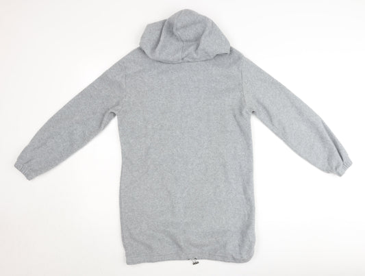 Brave Soul Womens Grey XS Pullover Hoodie Long Sleeve Jumper