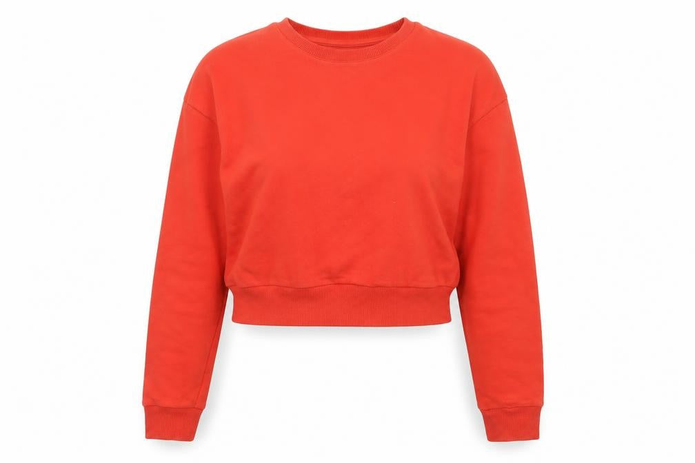 ASOS Women’s Red Cotton Pullover Sweatshirt Size 12