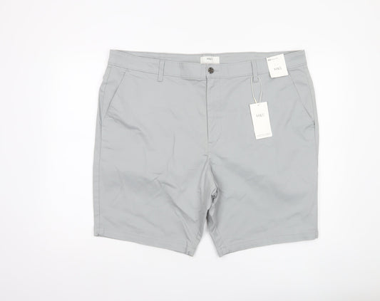 Marks and Spencer Men’s Grey Chino Shorts Size 44 Regular Cotton