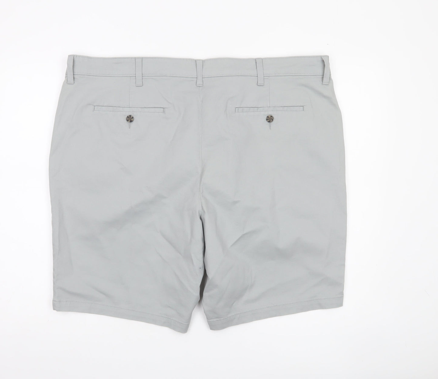 Marks and Spencer Men’s Grey Chino Shorts Size 44 Regular Cotton
