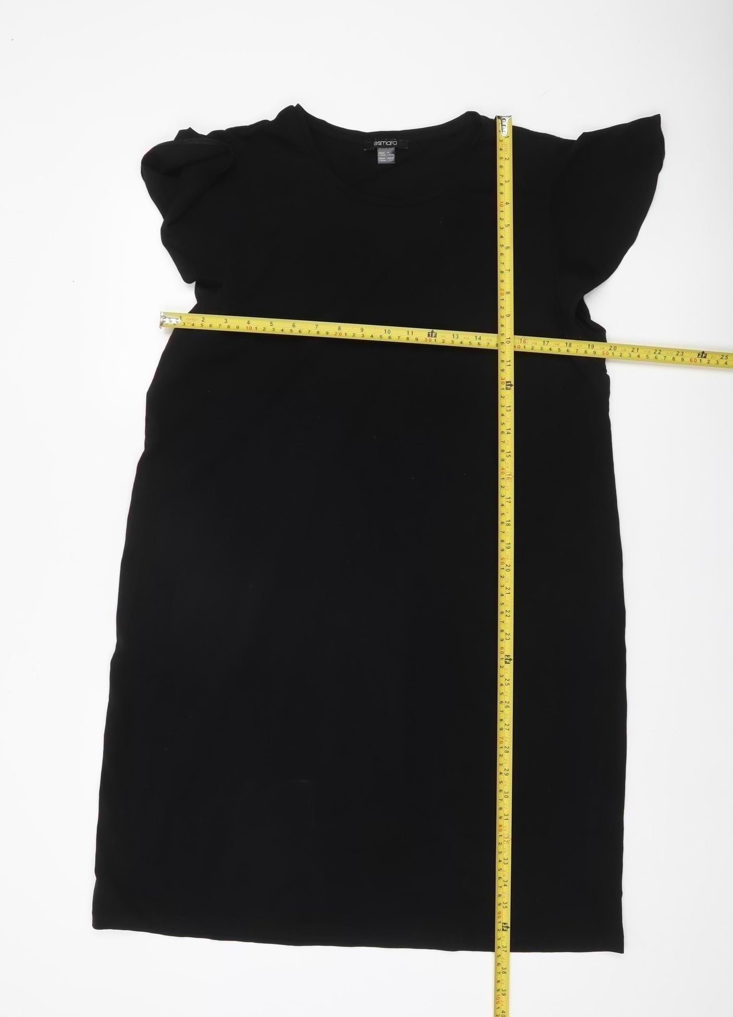 Esmara Women’s Black Shift Dress Size 18/20 Flutter Sleeve Casual Workwear