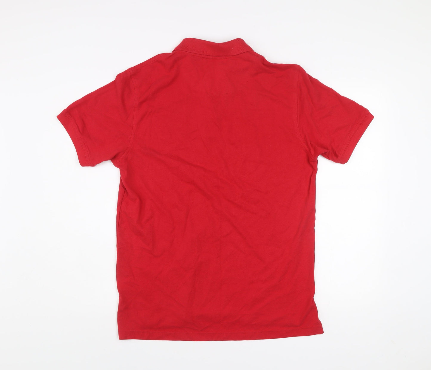Pierre Cardin Men's Red Cotton Polo Shirt M Regular Fit Casual