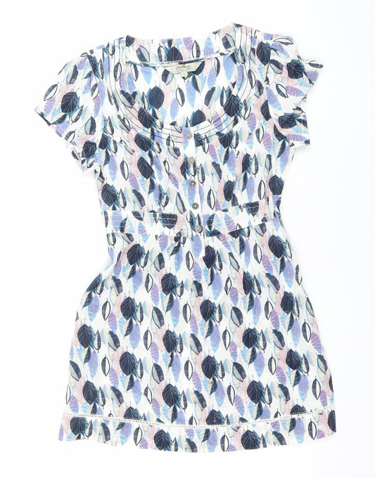 Mantaray Women’s Multicoloured Size 8 Cotton Shirt Dress