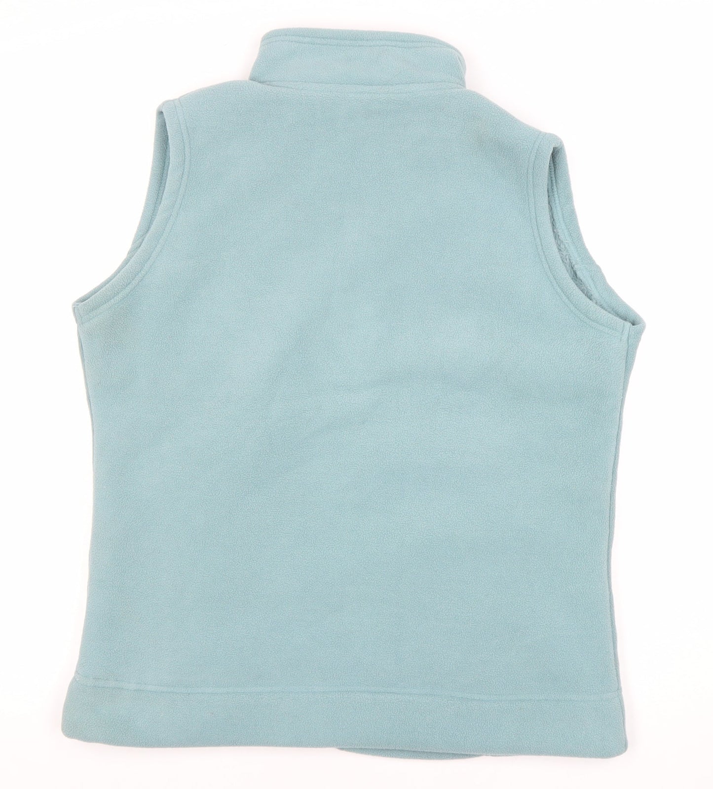ISLE Womens Blue Fleece Waistcoat Size 10 Full Zip Sleeveless