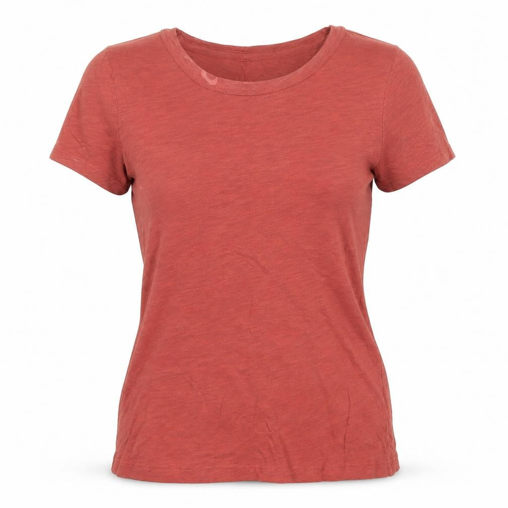 Gap Womens XS Red Basic Crew Neck Cotton T-Shirt