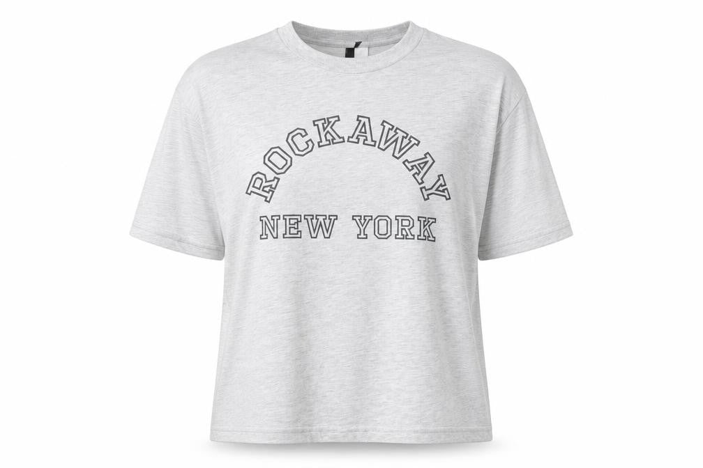 H&M Divided Women's Grey Rockaway New York XL T-Shirt Short Sleeve