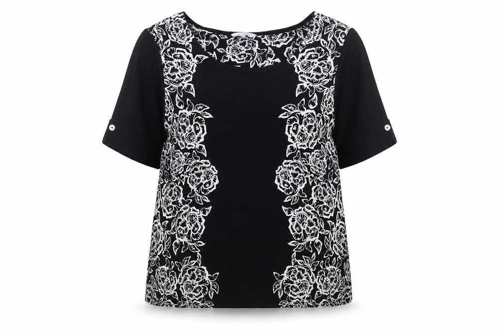 Marks & Spencer Per Una Women’s Black Floral Tunic Blouse Size 20