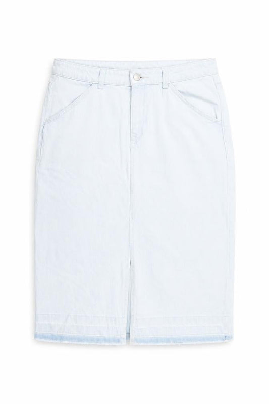 Marks & Spencer Girls Blue Denim Knee Length Pencil Skirt 13-14Y