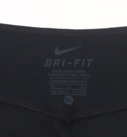 Nike Womens Black XL Dri-Fit Athletic Training Shorts