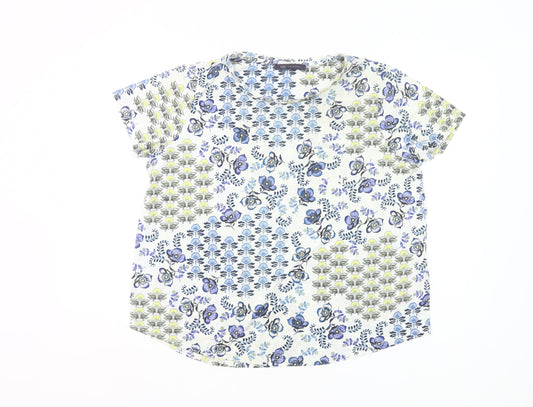 Marks and Spencer Women’s Multicoloured Floral T-Shirt UK 18
