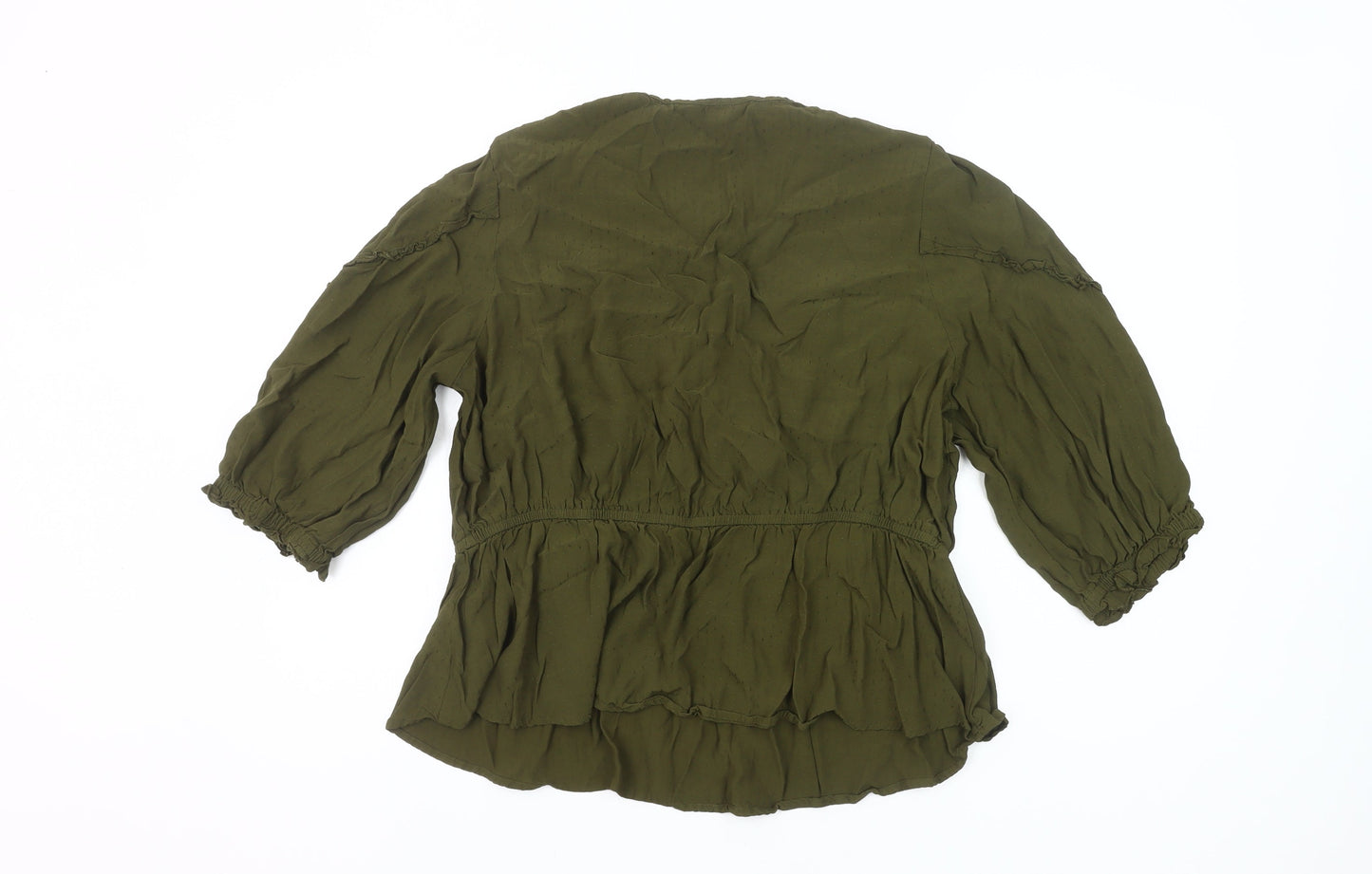 Marks and Spencer Women’s Green Viscose Blouse Size 20 Tunic Style