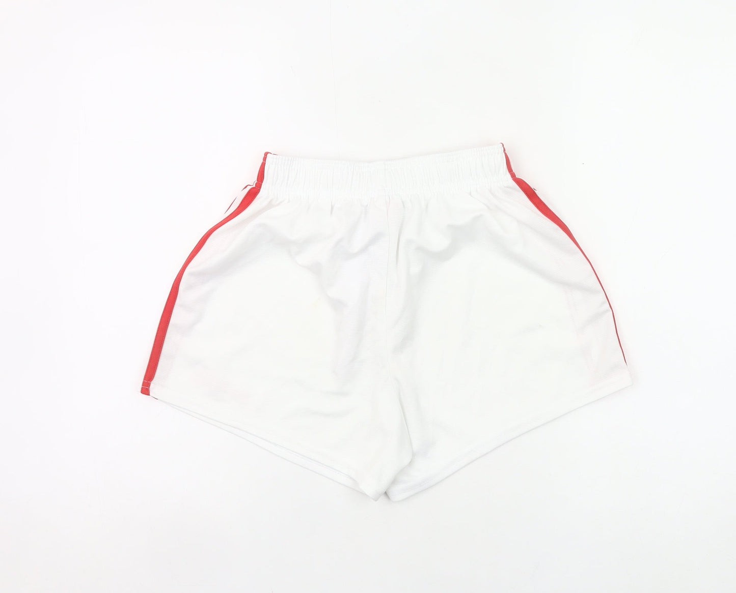 O'Neills Boys White Athletic Shorts 28in Elastic Waist Football Training