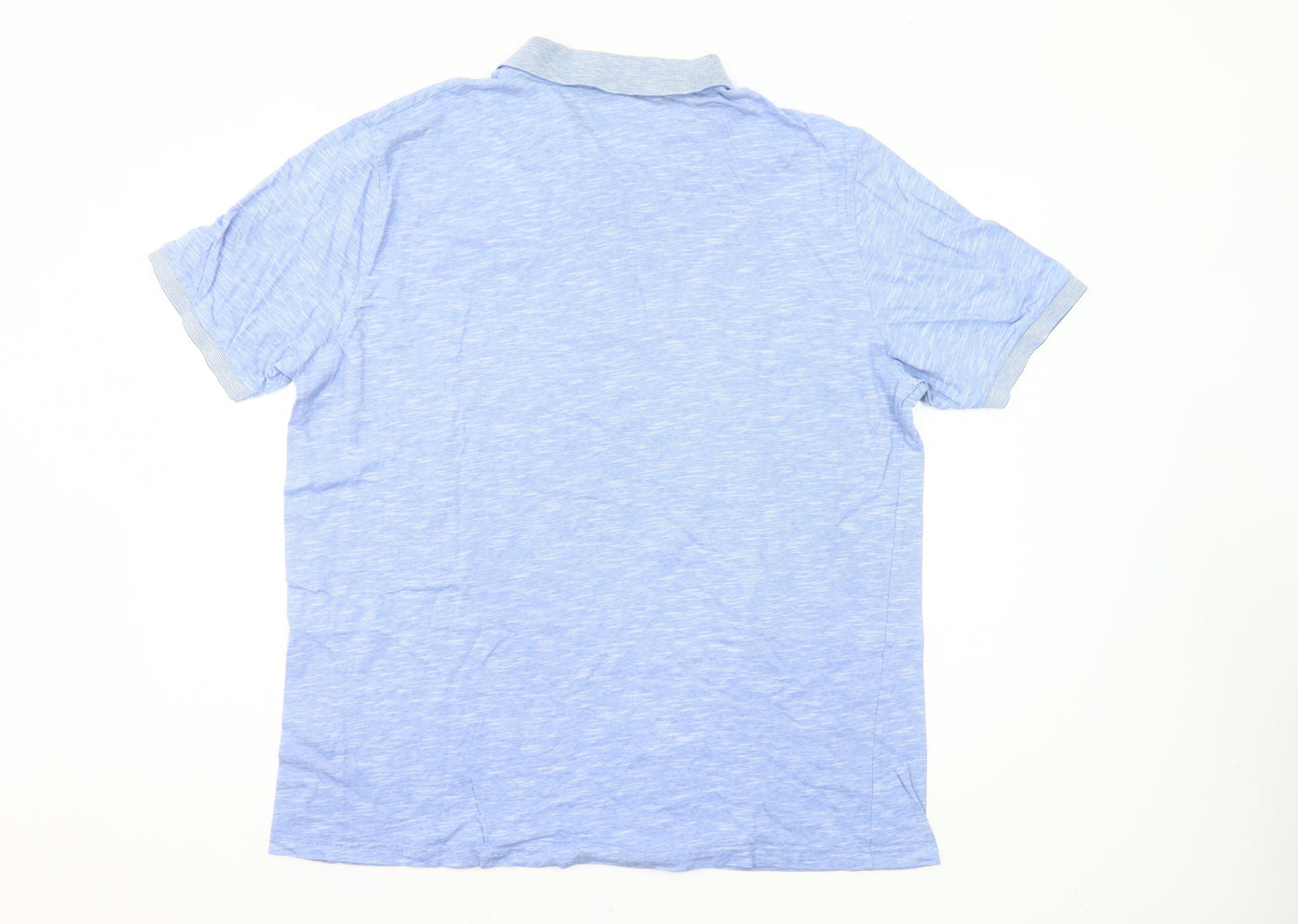 Dunnes Stores Men’s Blue 2XL Regular Fit Cotton Polo Shirt