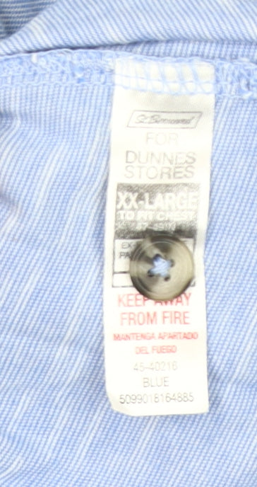 Dunnes Stores Men’s Blue 2XL Regular Fit Cotton Polo Shirt