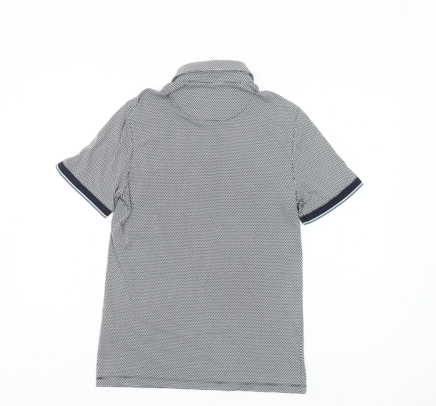 Ted Baker Men's Grey Polo Shirt Size S Short Sleeve Cotton
