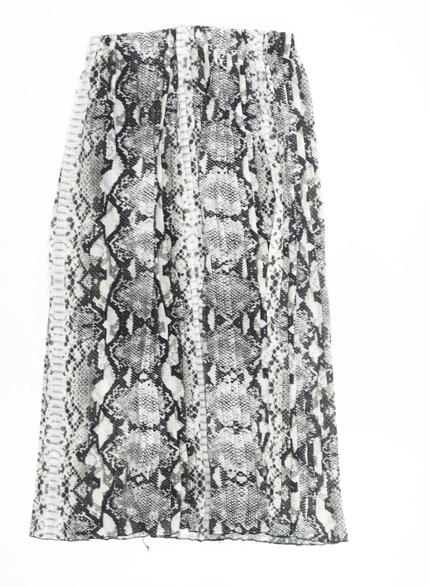 Modissima Womens Snake Print Pleated Midi Skirt Size 12