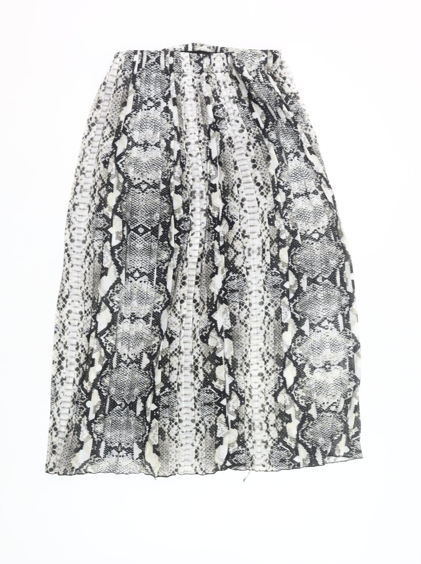 Modissima Womens Snake Print Pleated Midi Skirt Size 12
