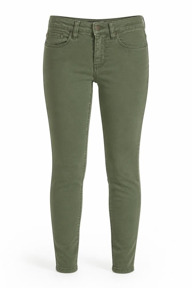 Dunnes Women’s Green Skinny Jeans Size 8 Slim Stretch