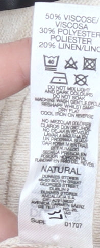 Additional view of Dunnes Women’s Beige, size UK 16, jumper 3/4 Sleeve Knit