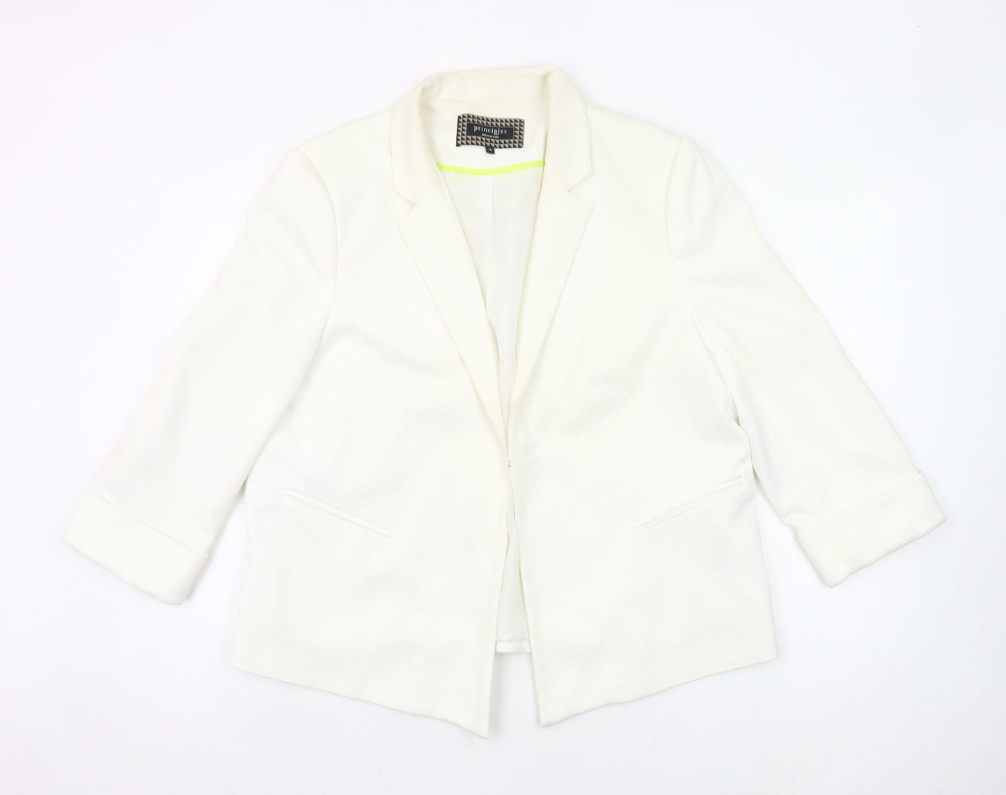 Principles by Ben de Lisi Women’s White Blazer Size 18 Workwear Jacket