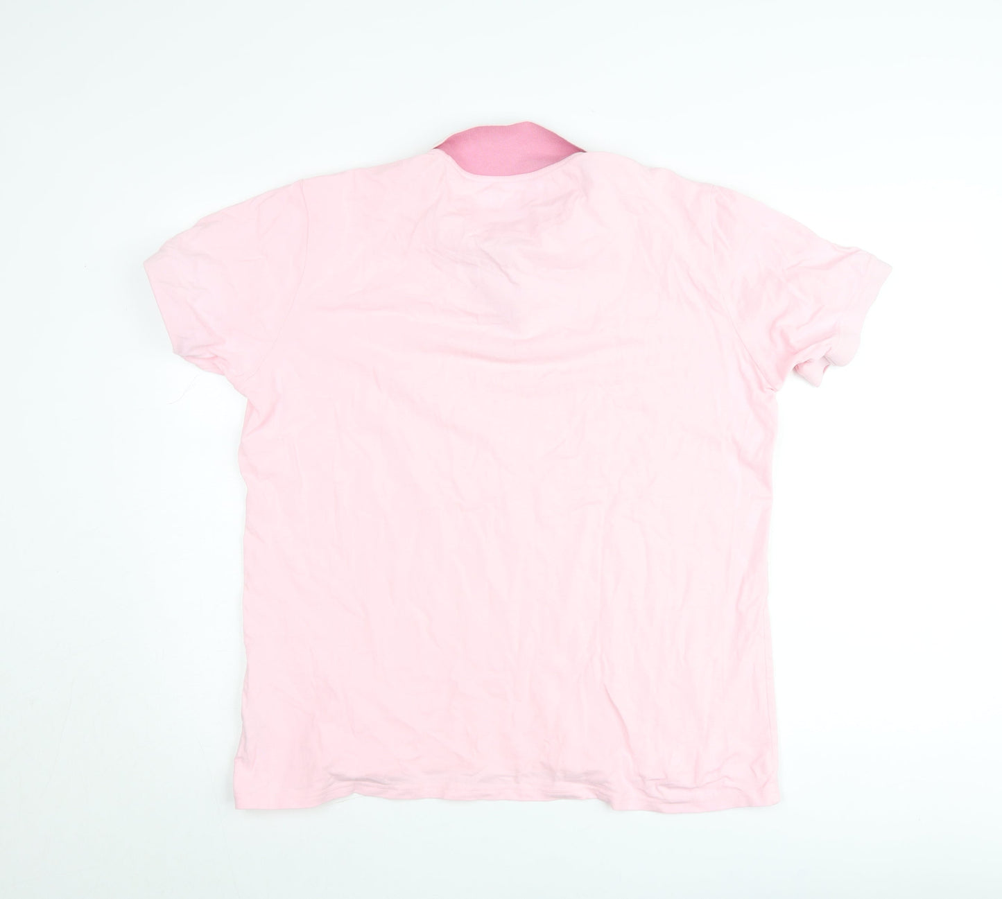 Paul Costelloe Men’s Pink Cotton Polo Shirt Regular Fit M