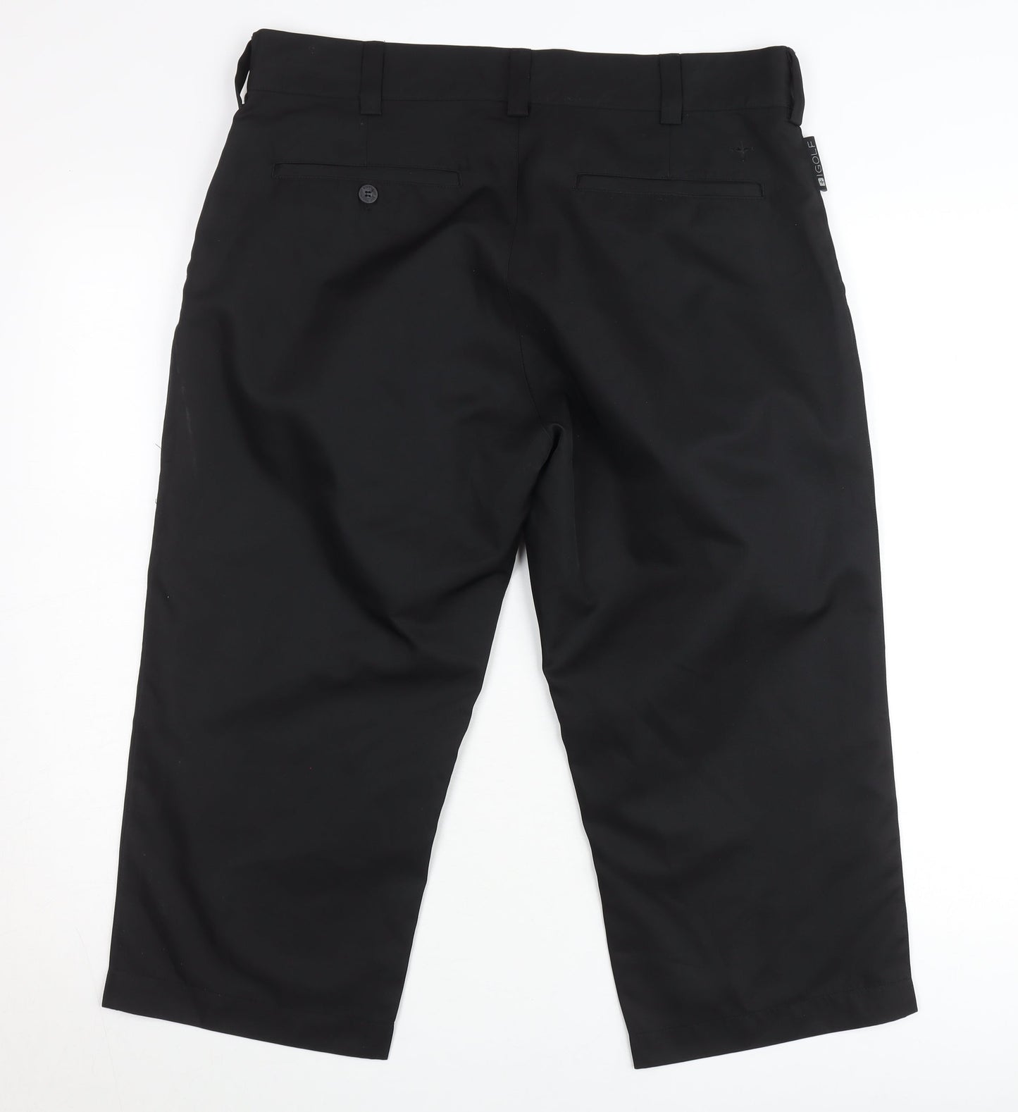 Golf Black Capri Trousers Unisex Adults Size 14 Polyester