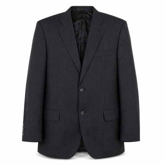 Lanificio Cerruti Men's Black Pinstripe Wool Blazer 42S Jacket